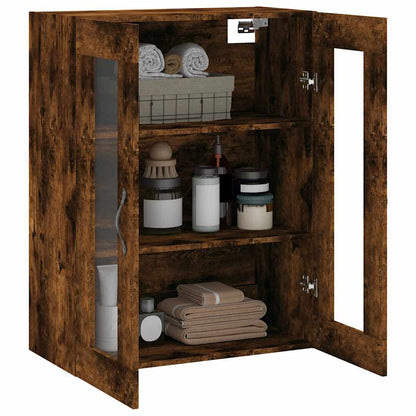 vidaXL Wall Mounted Cabinet Smoked Oak 69.5x34x90 cm Engineered Wood