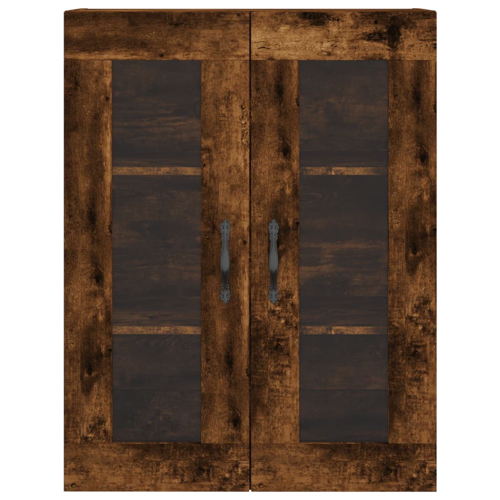 vidaXL Wall Mounted Cabinet Smoked Oak 69.5x34x90 cm Engineered Wood