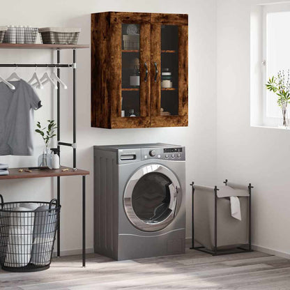 vidaXL Wall Mounted Cabinet Smoked Oak 69.5x34x90 cm Engineered Wood