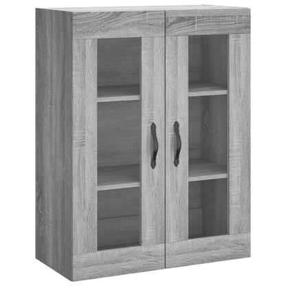vidaXL Wall Mounted Cabinet Grey Sonoma 69,5x34x90 cm Engineered Wood