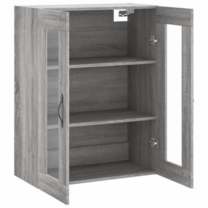 vidaXL Wall Mounted Cabinet Grey Sonoma 69,5x34x90 cm Engineered Wood