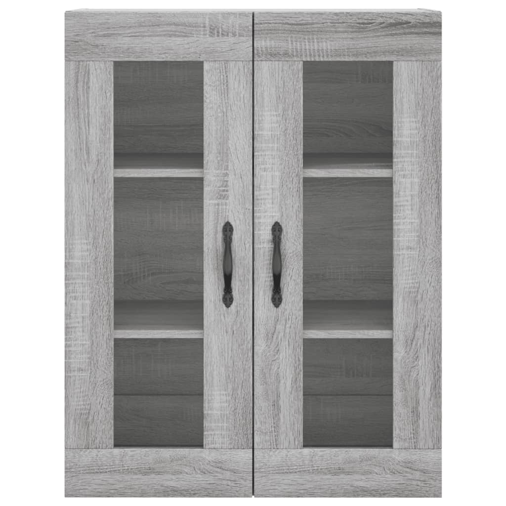 vidaXL Wall Mounted Cabinet Grey Sonoma 69.5x34x90 cm Engineered Wood