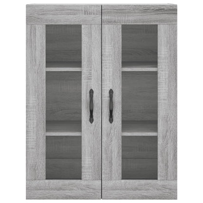 vidaXL Wall Mounted Cabinet Grey Sonoma 69.5x34x90 cm Engineered Wood