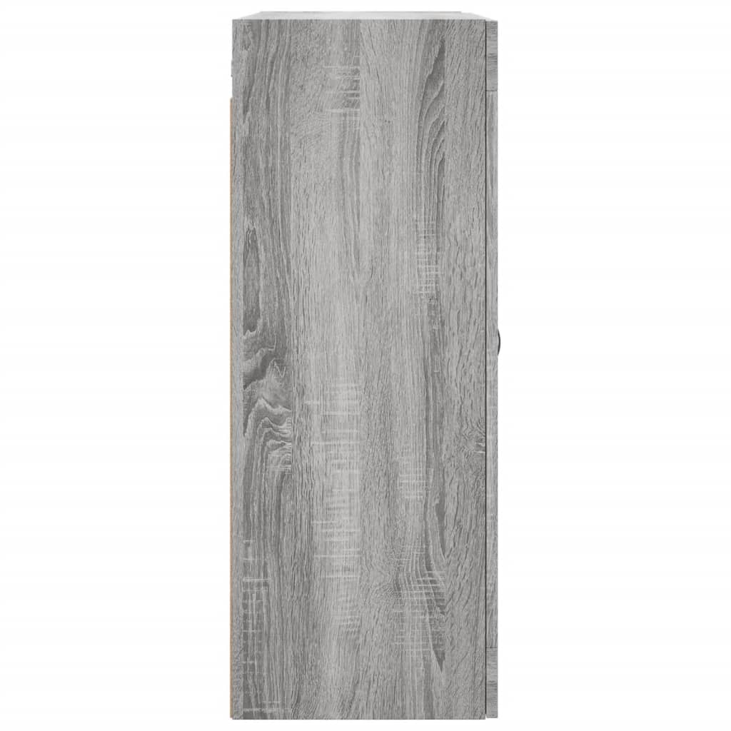 vidaXL Wall Mounted Cabinet Grey Sonoma 69,5x34x90 cm Engineered Wood