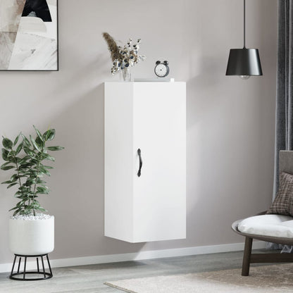 vidaXL Wall Mounted Cabinet White 34,5x34x90 cm Engineered Wood