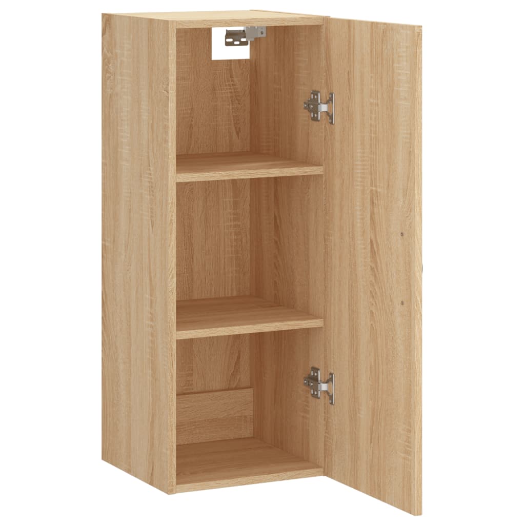 vidaXL Wall Mounted Cabinet Sonoma Oak 34.5x34x90 cm Engineered Wood