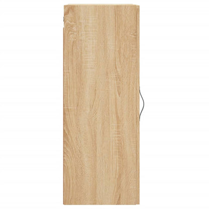 vidaXL Wall Mounted Cabinet Sonoma Oak 34.5x34x90 cm Engineered Wood
