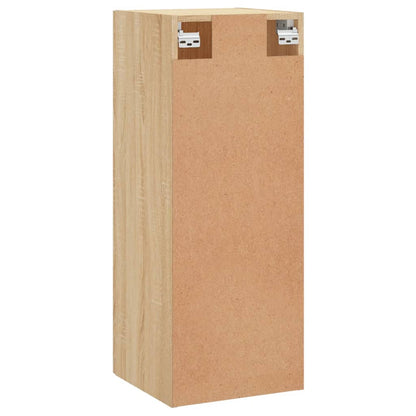 vidaXL Wall Mounted Cabinet Sonoma Oak 34.5x34x90 cm Engineered Wood