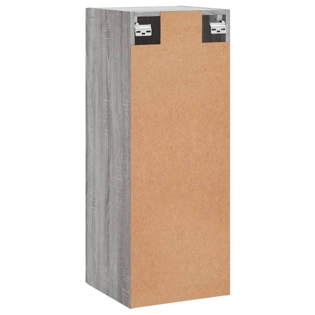 vidaXL Wall Mounted Cabinet Grey Sonoma 34.5x34x90 cm Engineered Wood