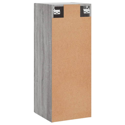 vidaXL Wall Mounted Cabinet Grey Sonoma 34.5x34x90 cm Engineered Wood