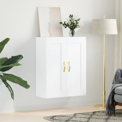 vidaXL Wall Mounted Cabinet White 69,5x34x90 cm Engineered Wood