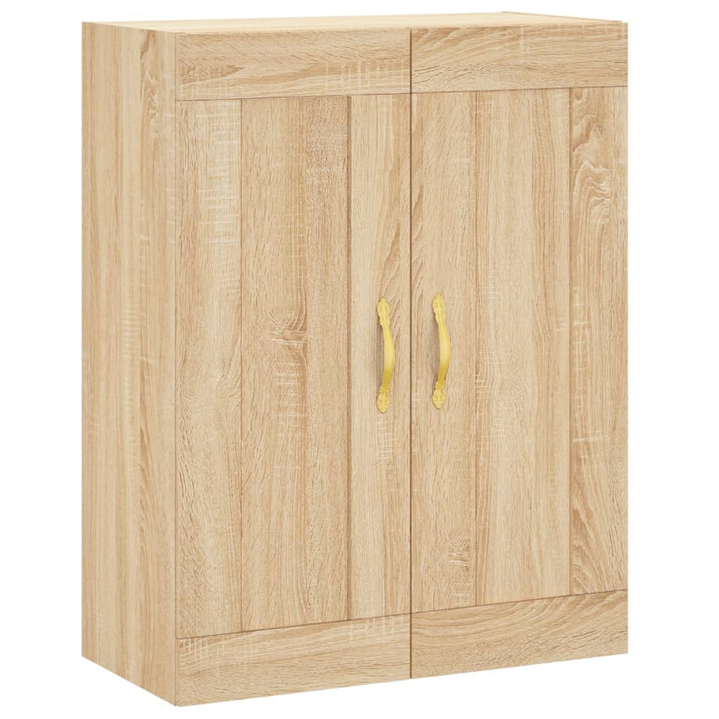 vidaXL Wall Mounted Cabinet Sonoma Oak 69,5x34x90 cm Engineered Wood