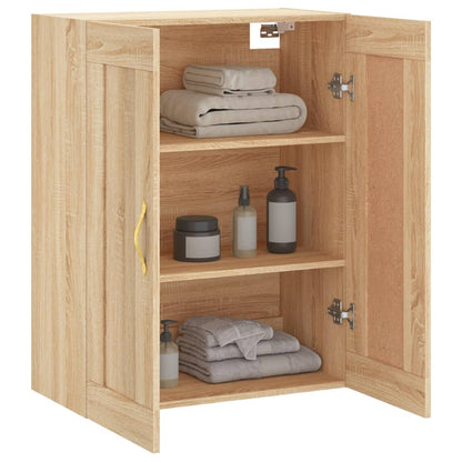 vidaXL Wall Mounted Cabinet Sonoma Oak 69,5x34x90 cm Engineered Wood