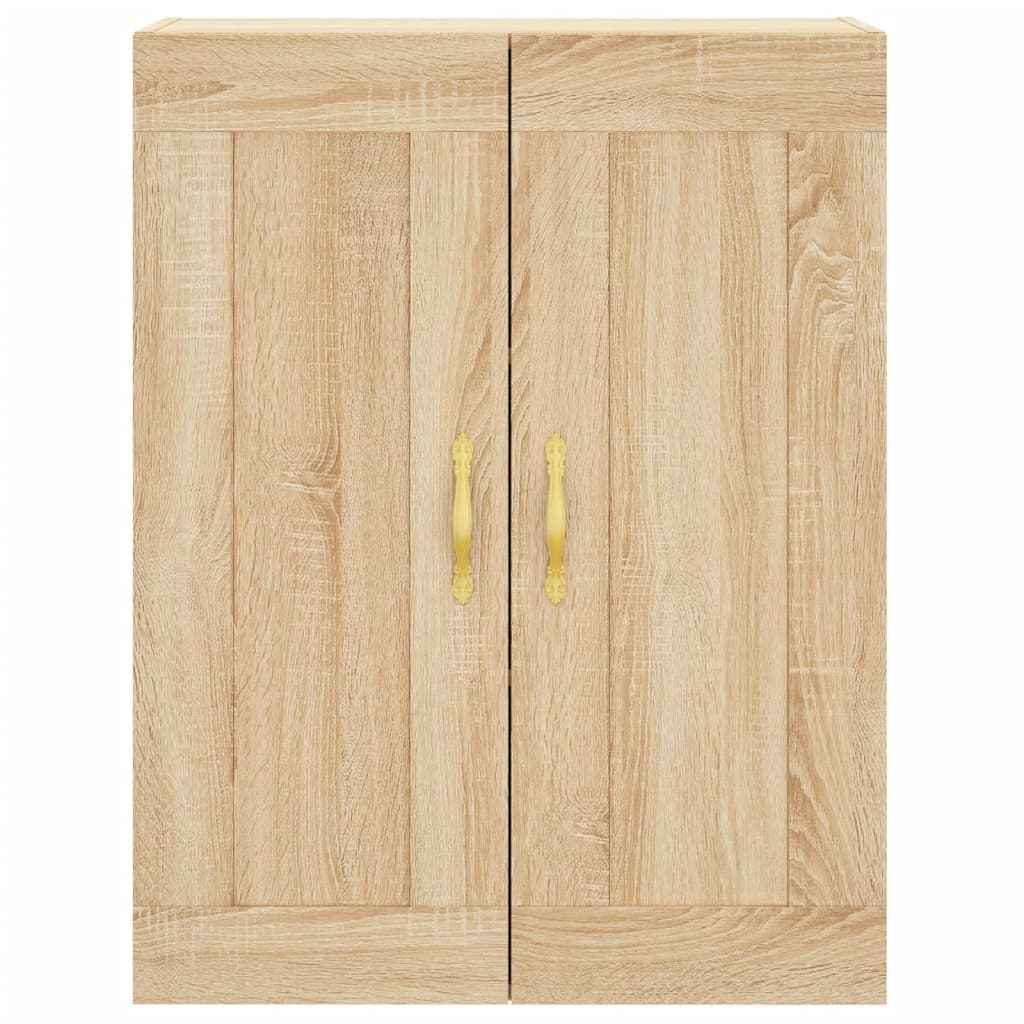 vidaXL Wall Mounted Cabinet Sonoma Oak 69,5x34x90 cm Engineered Wood