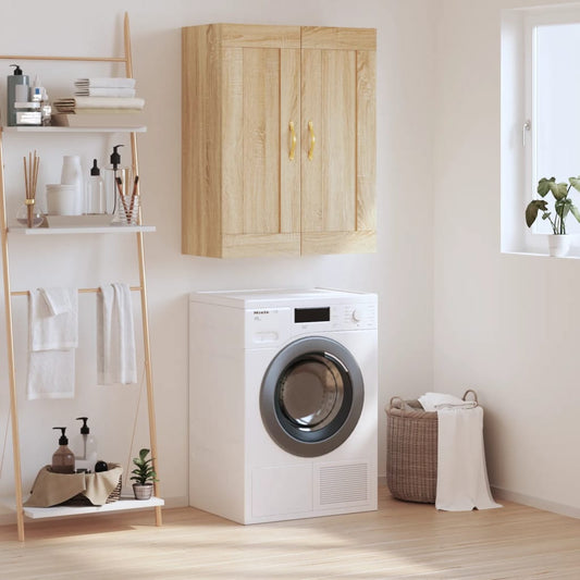 vidaXL Wall Mounted Cabinet Sonoma Oak 69,5x34x90 cm Engineered Wood