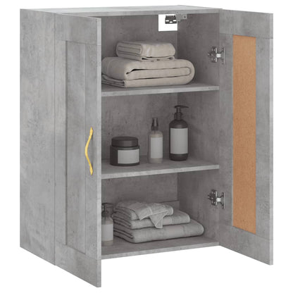 vidaXL Wall Mounted Cabinet Concrete Grey 69.5x34x90cm Engineered Wood