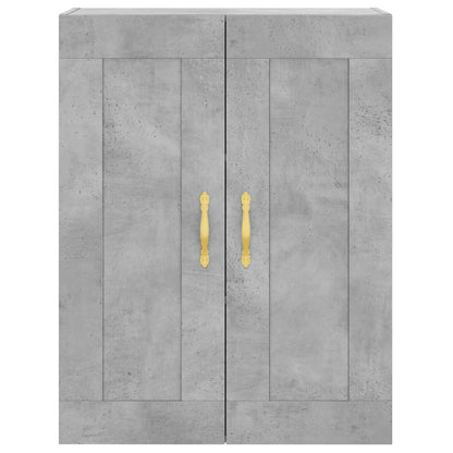 vidaXL Wall Mounted Cabinet Concrete Grey 69.5x34x90cm Engineered Wood