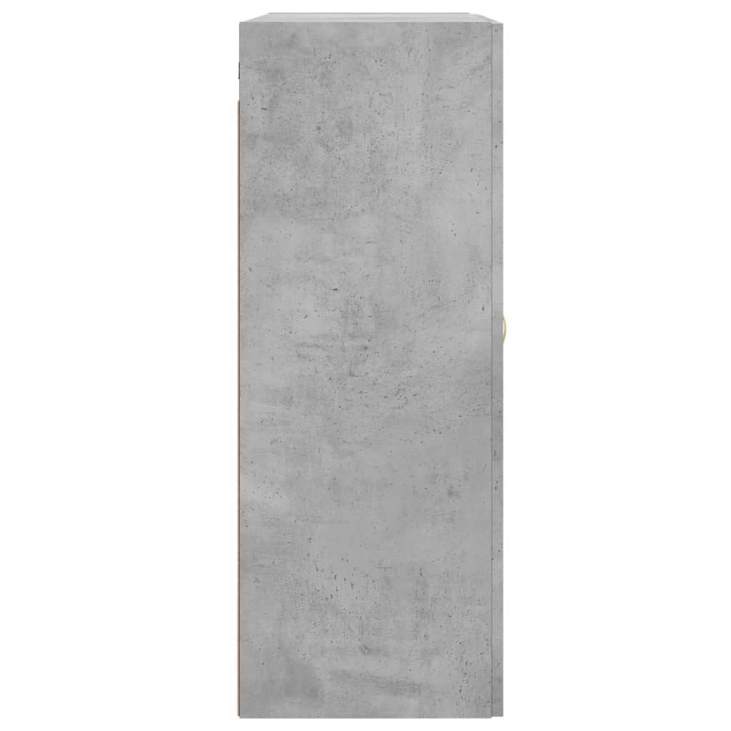 vidaXL Wall Mounted Cabinet Concrete Grey 69.5x34x90cm Engineered Wood