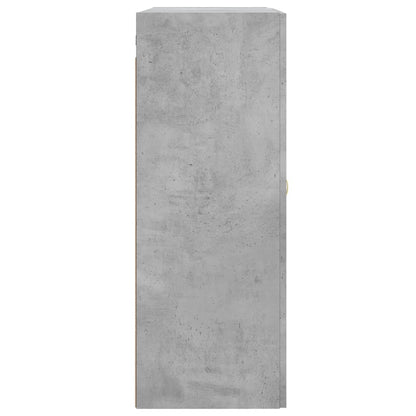 vidaXL Wall Mounted Cabinet Concrete Grey 69.5x34x90cm Engineered Wood