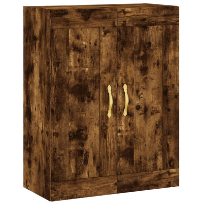 vidaXL Wall Mounted Cabinet Smoked Oak 69,5x34x90 cm Engineered Wood