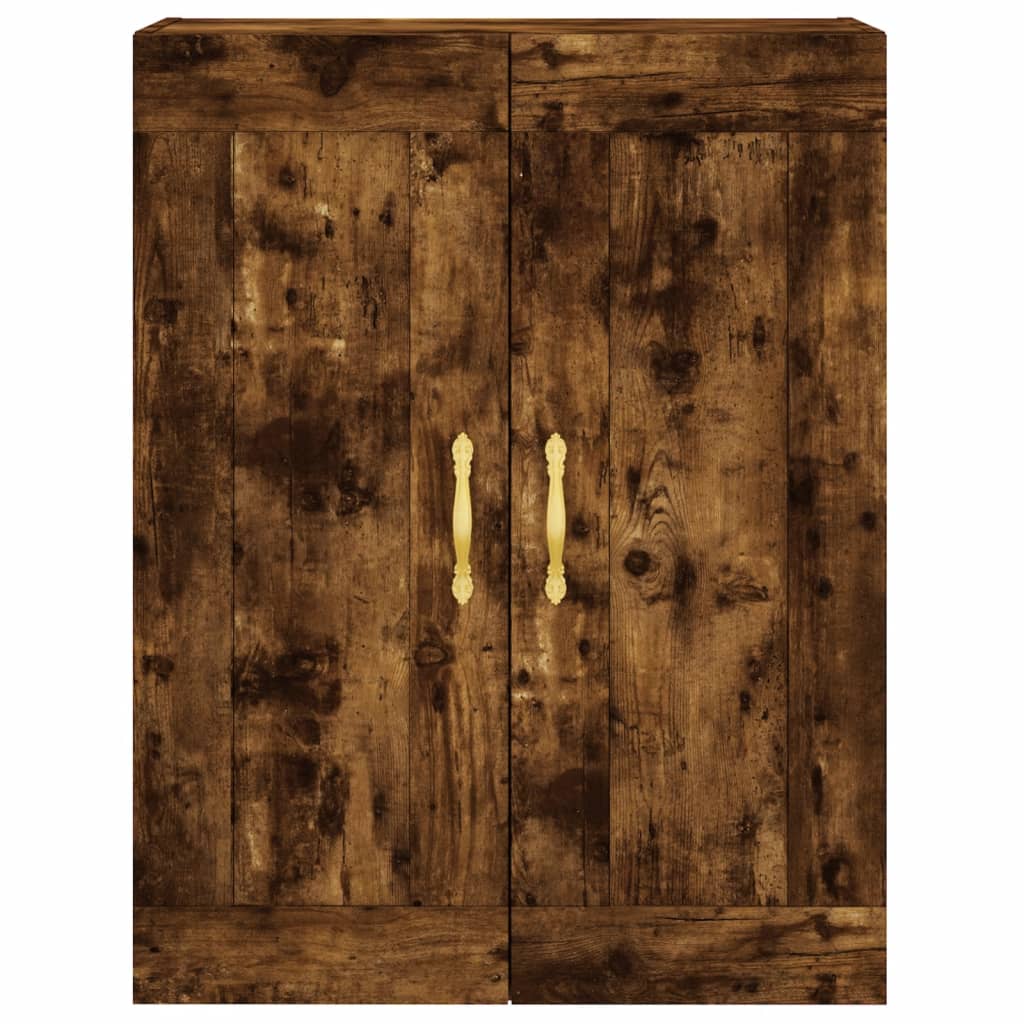 vidaXL Wall Mounted Cabinet Smoked Oak 69,5x34x90 cm Engineered Wood