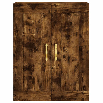 vidaXL Wall Mounted Cabinet Smoked Oak 69,5x34x90 cm Engineered Wood