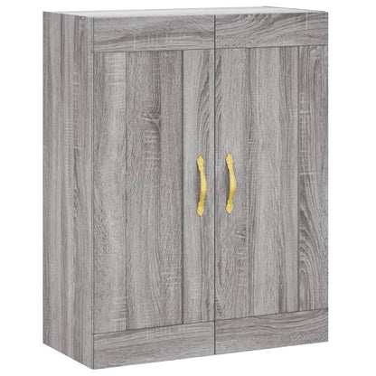 vidaXL Wall Mounted Cabinet Grey Sonoma 69,5x34x90 cm Engineered Wood