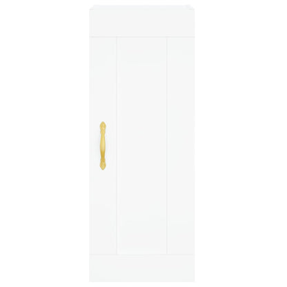 vidaXL Wall Mounted Cabinet White 34.5x34x90 cm Engineered Wood