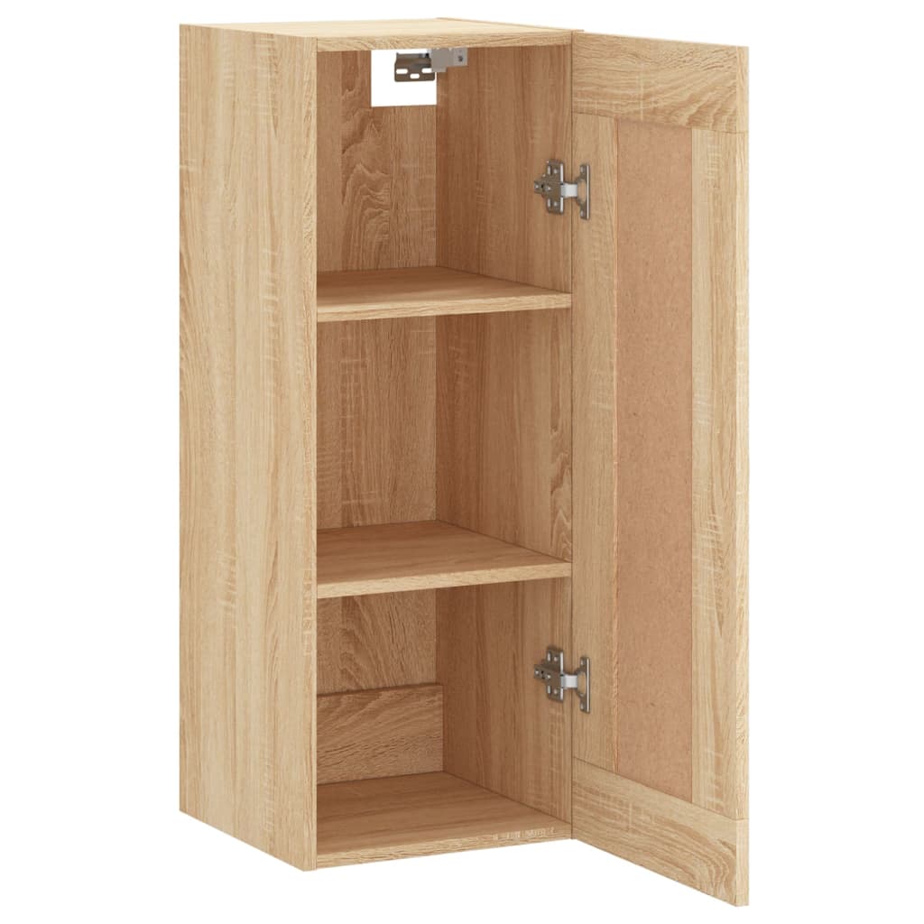 vidaXL Wall Mounted Cabinet Sonoma Oak 34.5x34x90 cm Engineered Wood