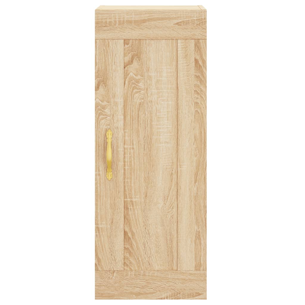 vidaXL Wall Mounted Cabinet Sonoma Oak 34.5x34x90 cm Engineered Wood