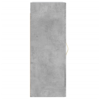 vidaXL Wall Mounted Cabinet Concrete Grey 34.5x34x90 cm Engineered Wood