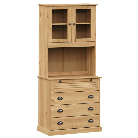 vidaXL Highboard "VIGO" 80x40x176 cm Solid Wood Pine