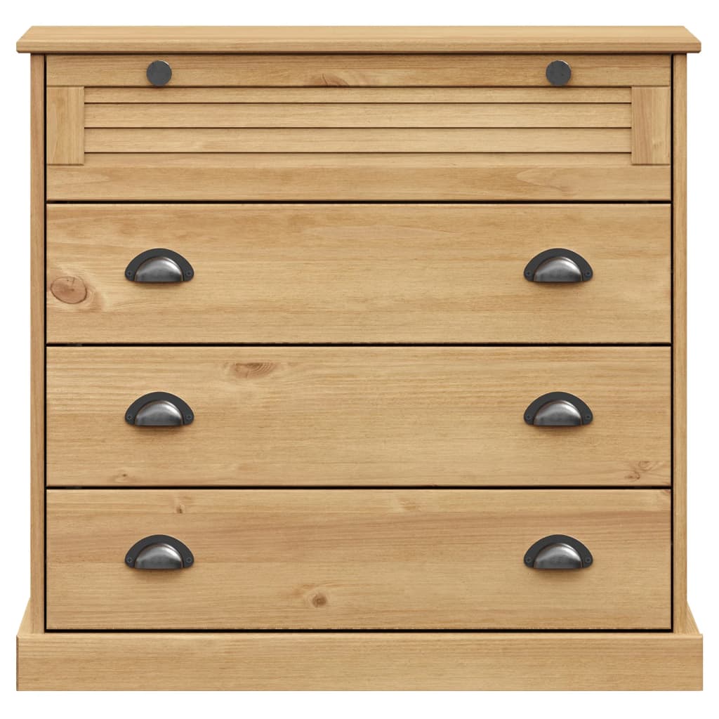 vidaXL Highboard "VIGO" 80x40x176 cm Solid Wood Pine