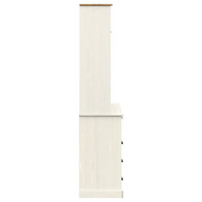 vidaXL Highboard VIGO White 80x40x176 cm Solid Wood Pine