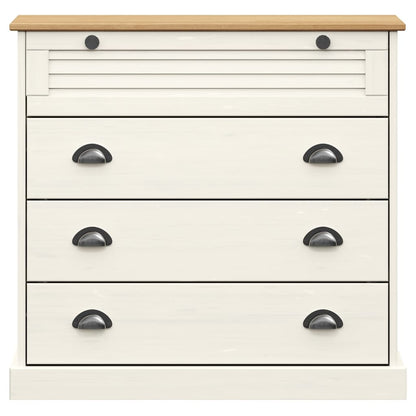 vidaXL Highboard VIGO White 80x40x176 cm Solid Wood Pine