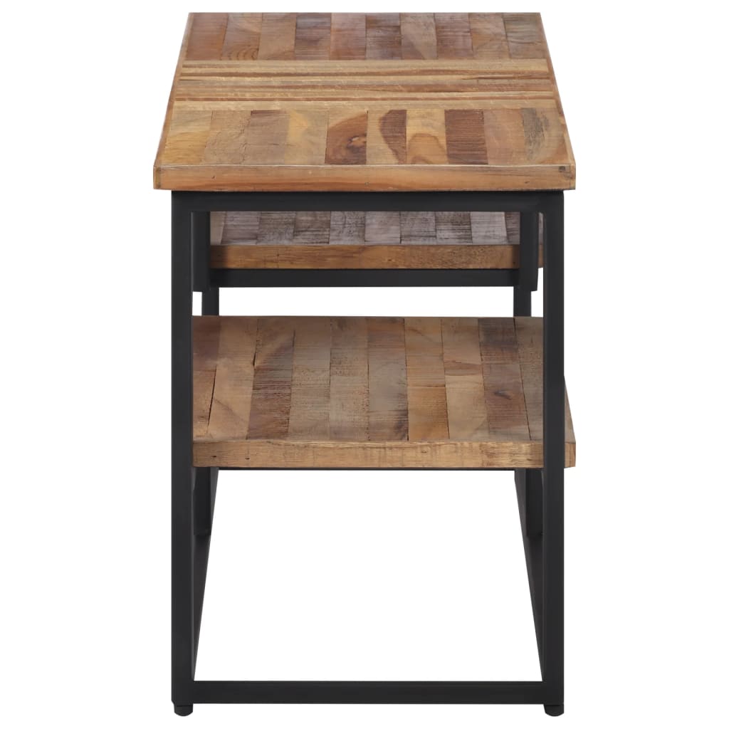 vidaXL TV Cabinet 110x30x39 cm Solid Reclaimed Teak