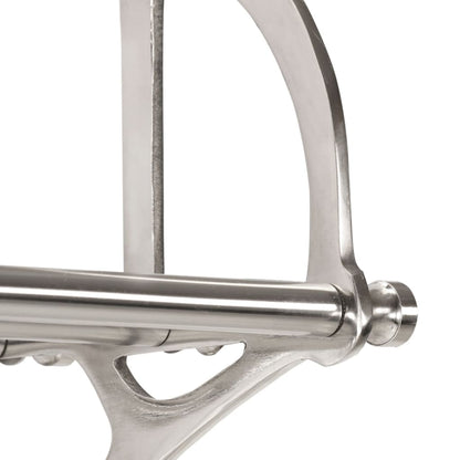 vidaXL Luggage Rack with Coat Hangers Wall Mounted Aluminium