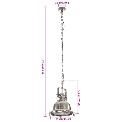 vidaXL Pendant Lighting 29x29x153 cm Aluminium