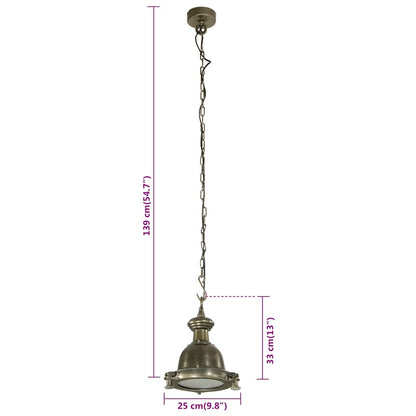 vidaXL Pendant Lighting 25x25x139 cm Aluminium