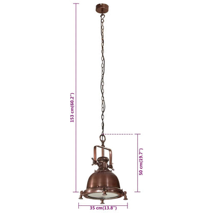 vidaXL Pendant Lighting 35x35x153 cm Aluminium