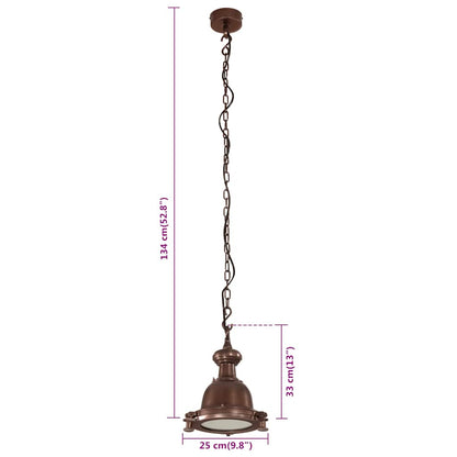 vidaXL Pendant Lighting 25x25x134 cm Aluminium