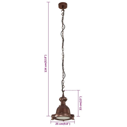 vidaXL Pendant Lighting 25x25x134 cm Aluminium