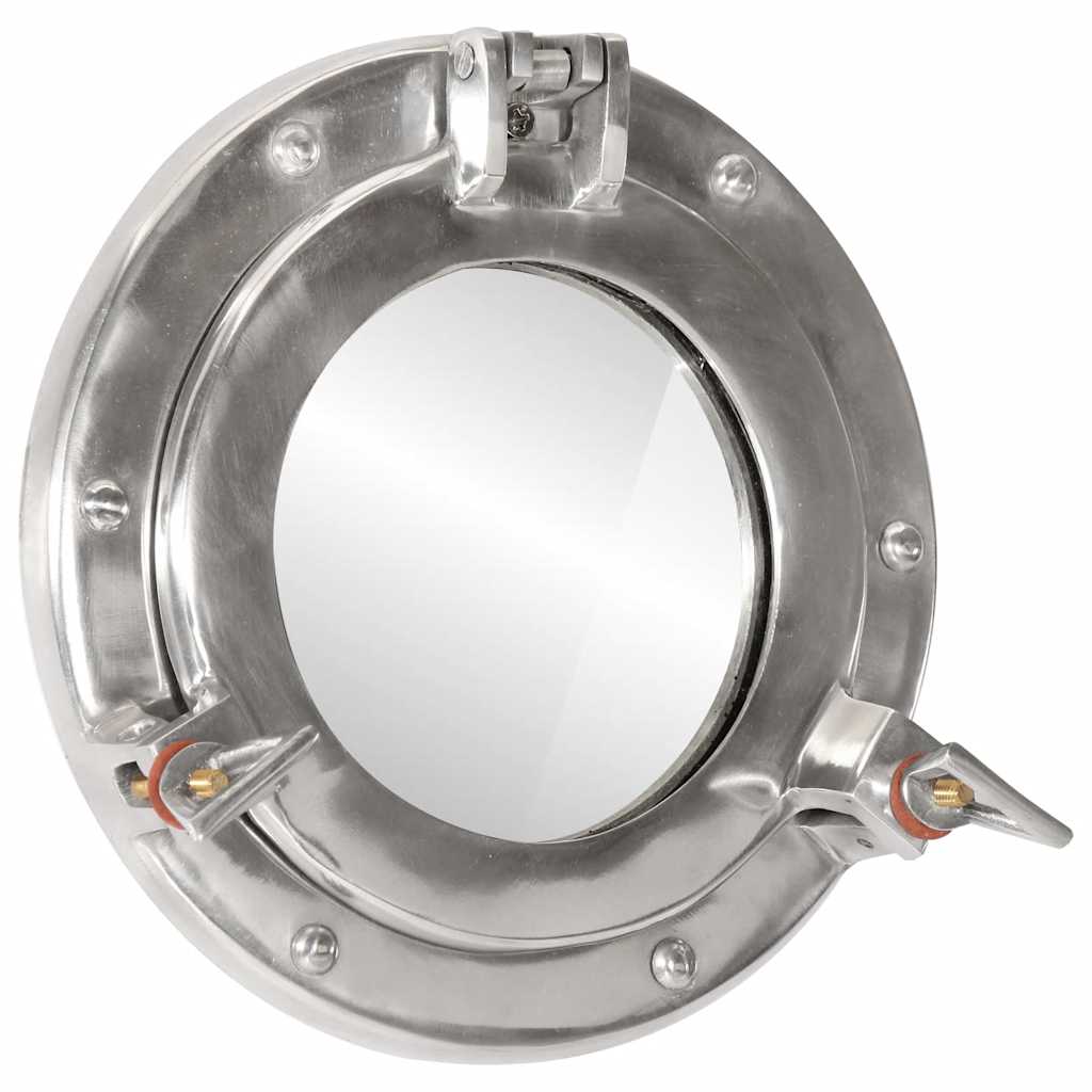 vidaXL Porthole Mirror Wall Hanging Ø23 cm Aluminium and Glass