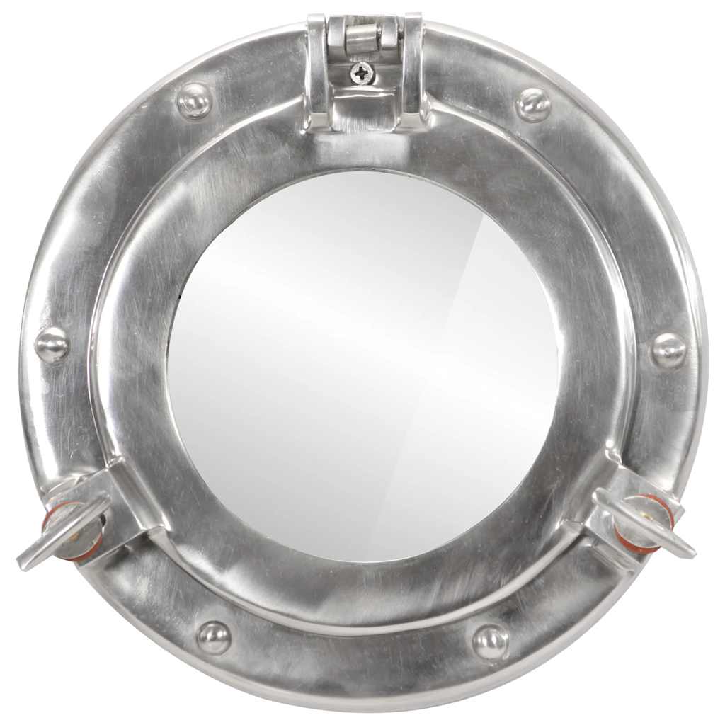 vidaXL Porthole Mirror Wall Hanging Ø23 cm Aluminium and Glass