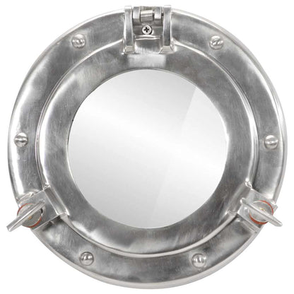 vidaXL Porthole Mirror Wall Hanging Ø23 cm Aluminium and Glass
