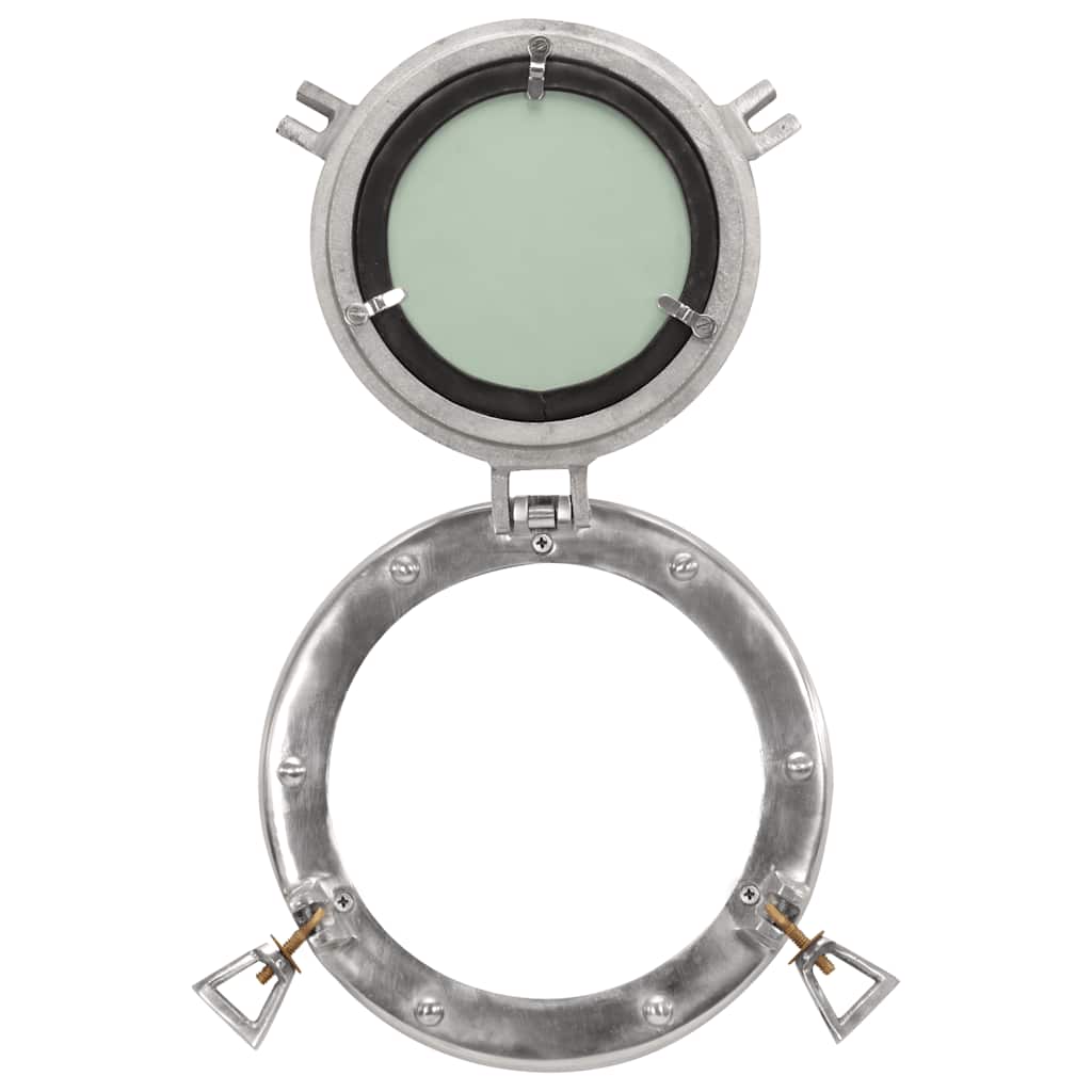 vidaXL Porthole Mirror Wall Hanging Ø23 cm Aluminium and Glass