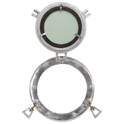 vidaXL Porthole Mirror Wall Hanging Ø23 cm Aluminium and Glass