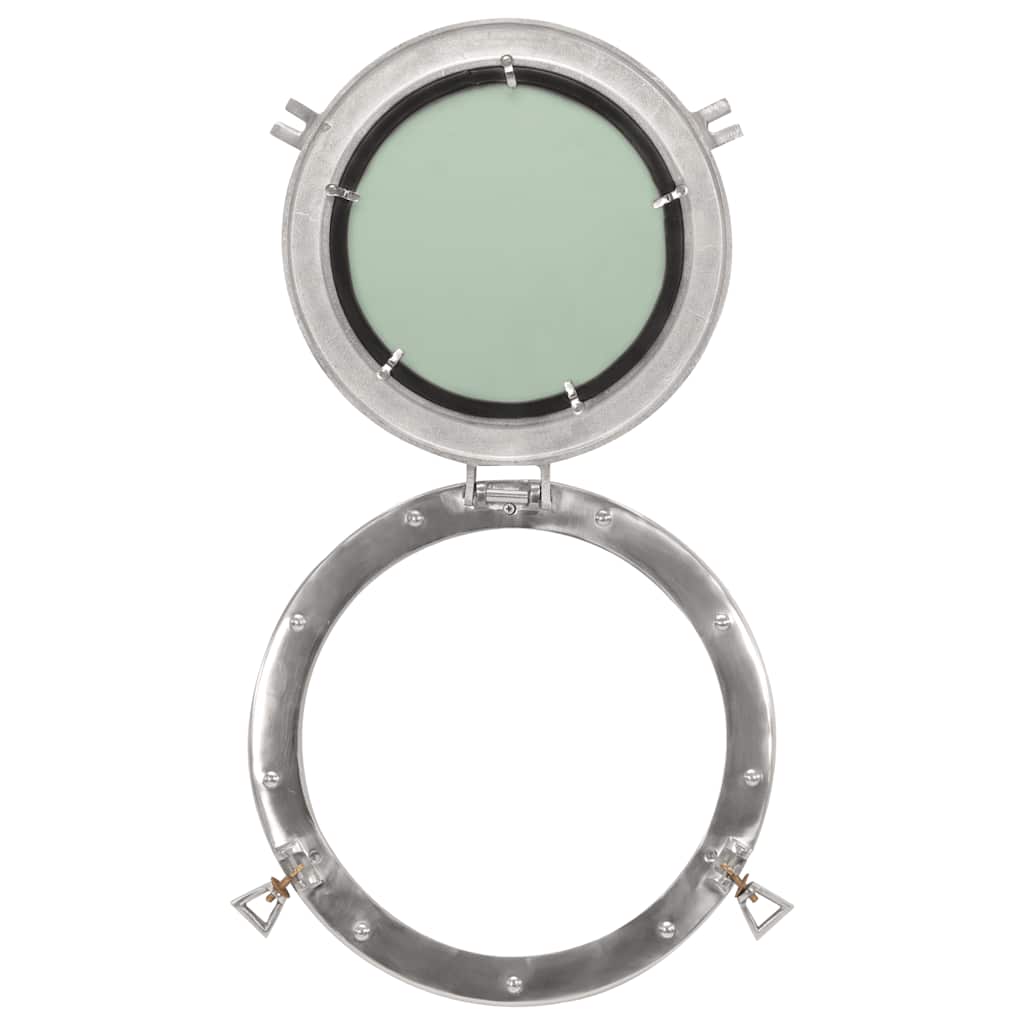 vidaXL Porthole Mirror Wall Hanging Ø38 cm Aluminium and Glass