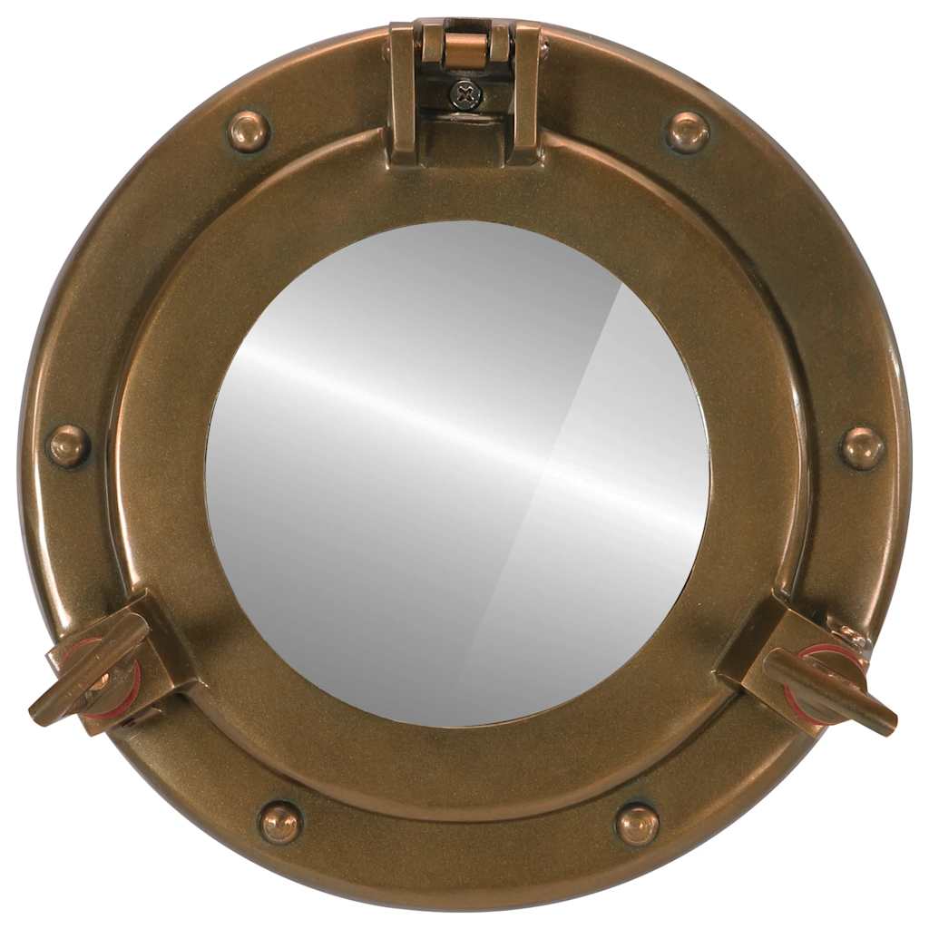 vidaXL Porthole Mirror Wall Hanging Ø23 cm Aluminium and Glass