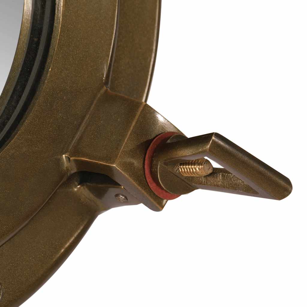 vidaXL Porthole Mirror Wall Hanging Ø23 cm Aluminium and Glass